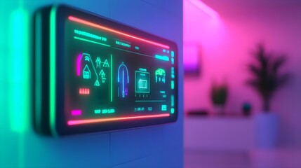 Obraz premium Smart Home Control Panel