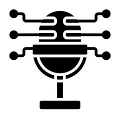 AI Voice Solid Icon