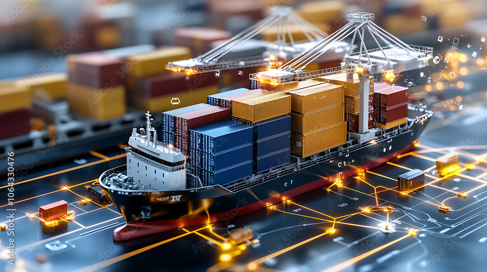 Aufkleber explore how global shipping routes optimize logistics with cost-saving data overlays for enhanced su