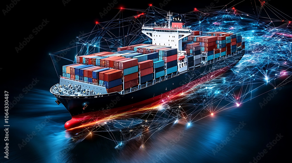 Poster optimize global shipping routes for cost savings and efficiency using data-driven insights