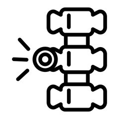 Obraz premium Backbone Line Icon
