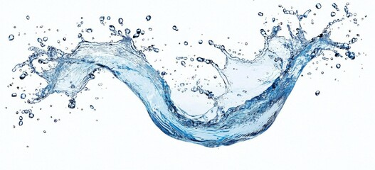 Vibrant flow of water showcasing its freshness. 