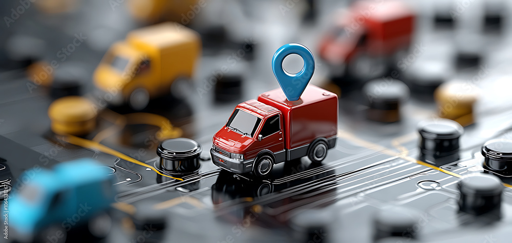 Poster enhance your supply chain efficiency by implementing real-time logistics tracking on a digital map