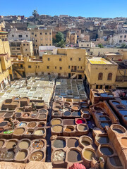 Chouara Tannery in Fes Morocco