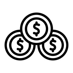 Coin Line Icon