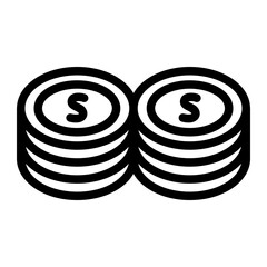 Coin Line Icon