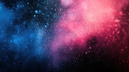 Obraz premium Vibrant Particle Explosion in Blue and Pink