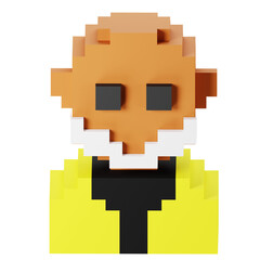 Voxel 3D Character Illustration