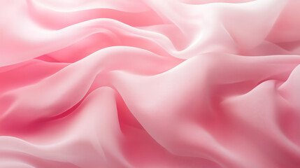 Obraz premium Soft pink silk fabric draped elegantly, creating a luxurious and smooth texture, ideal for various design applications.