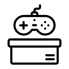 Gift Gaming Line Icon