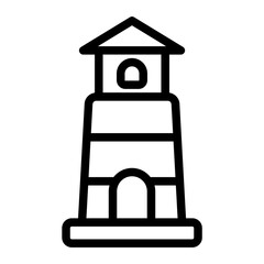 Lighthouse Line Icon