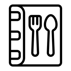 Menu Book Line Icon