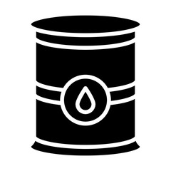 Oil Tank Solid Icon