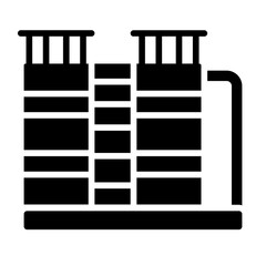 Oil Tank Solid Icon