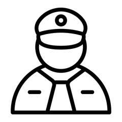 Postman Line Icon