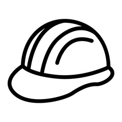 Safety Helmet Line Icon