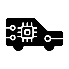 Smart Car Solid Icon