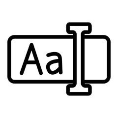 Text Editor Line Icon