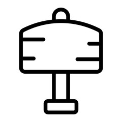 Wooden Sign Icon