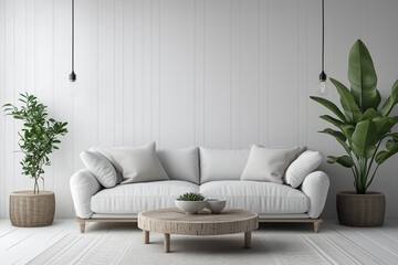 Design of modern apartments in white tones...