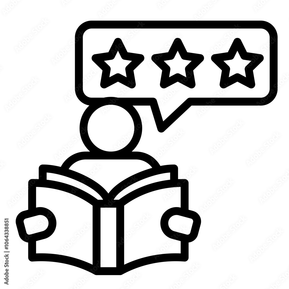 Sticker Literature Review Icon