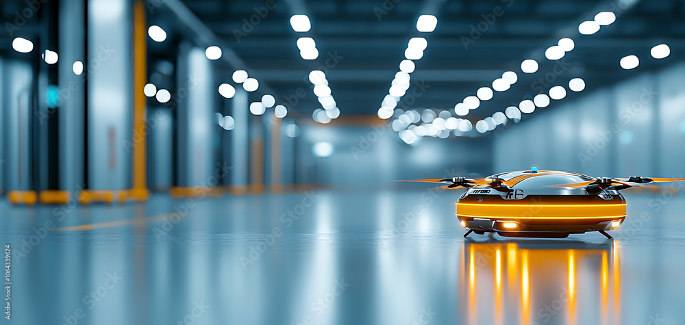 Poster enhancing warehouse efficiency how ai-powered drones revolutionize inventory sorting and management