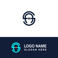 Combine SA or AS logo for perfume brand.