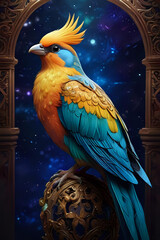 Exotic bird art