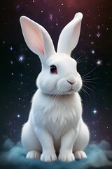 White bunny