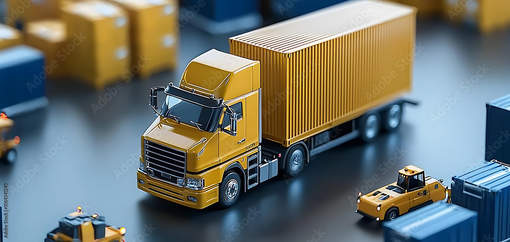 Poster optimize your supply chain by implementing real-time logistics tracking on digital maps for enhanced