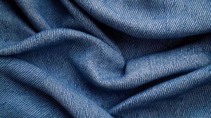 Close-up of textured denim fabric, blue tones.