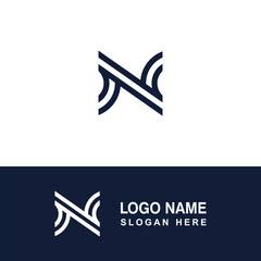 Professional N logo for clothing brands or other business.