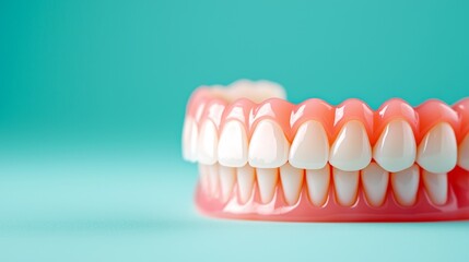 Obraz premium Dental model with perfect white teeth.