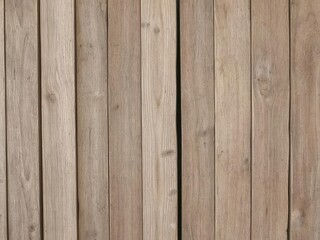 Naklejka premium Close up of weathered wooden planks forming a rustic wall, wall