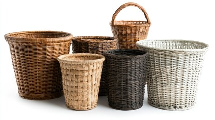 Various Woven Baskets for Home Decor