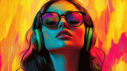 Vibrant Female Headphones