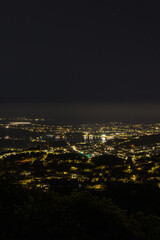 ニュージーランド　ウェリントンにある風車の丘から見える夜景