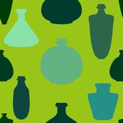 Halloween witch bottle season poison pattern for wrapping paper and fabrics