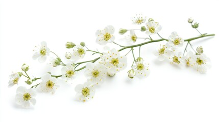 Fototapeta premium Delicate White Floral Arrangement on White Background