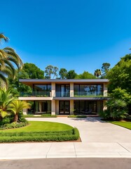 Fototapeta premium luxury villa with pool