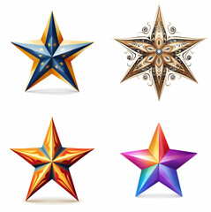 Obraz premium Star starburst star shape star outline hand drawn star stars background startup starburst background