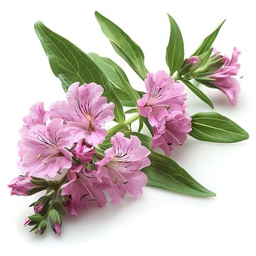 Rosebay willowherb Flower isolated on white background.