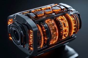Diagram of a gearbox with labeled ratios showing how input and output differ based on gear size, symbolizing functional efficiency