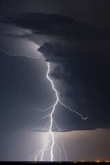 lightning bolt. Lightning flash bolt or thunderbolt. Yellow lightning or magic power blast storm. Thunder and lightning isolated on yellow background