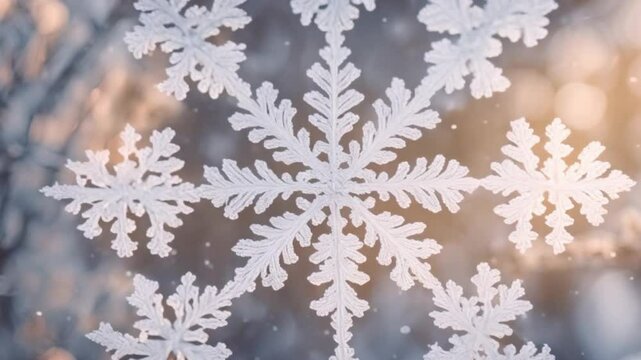 symmetrical snowflakes