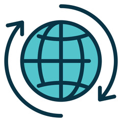 Sync Outline Color Icon