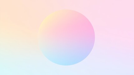 Pastel Gradient Background with Circle Shape for Website Design