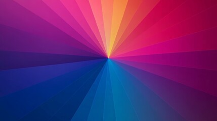 Fototapeta premium Abstract Colorful Sunburst Background Rainbow Gradient Stripes Design