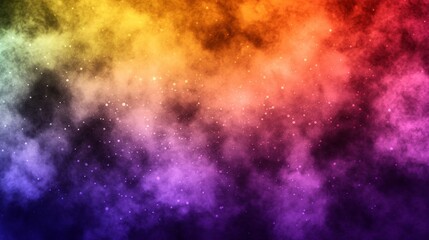 Obraz premium Abstract Cosmic Nebula Background with Stars and Galaxy Colors