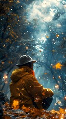 Autumnal Forest Path: A Serene and Magical Landscape